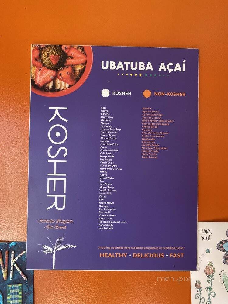 Ubatuba Acai X - Sherman Oaks, CA menu_pic