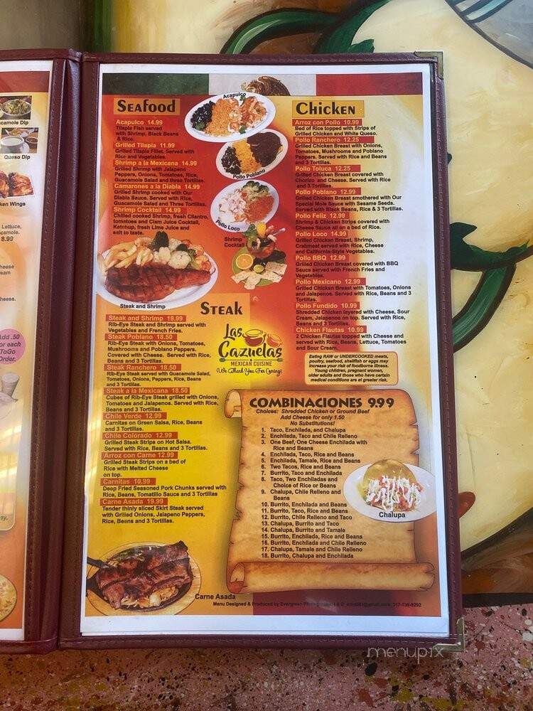 Las Cazuelas Mexican Cuisine - Louisville, KY menu_pic