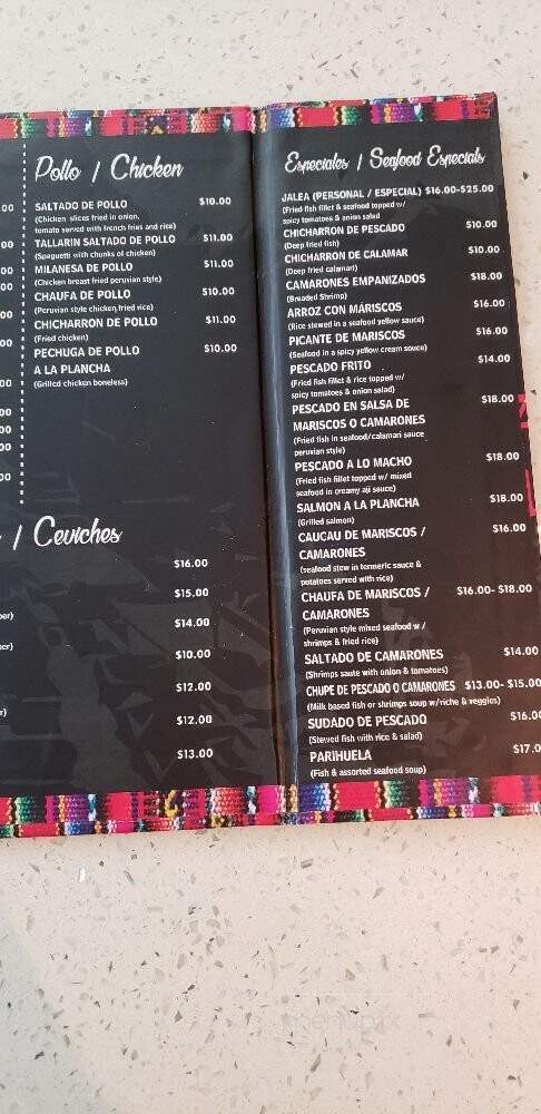 Sazon Peruana - Port Chester, NY menu_pic