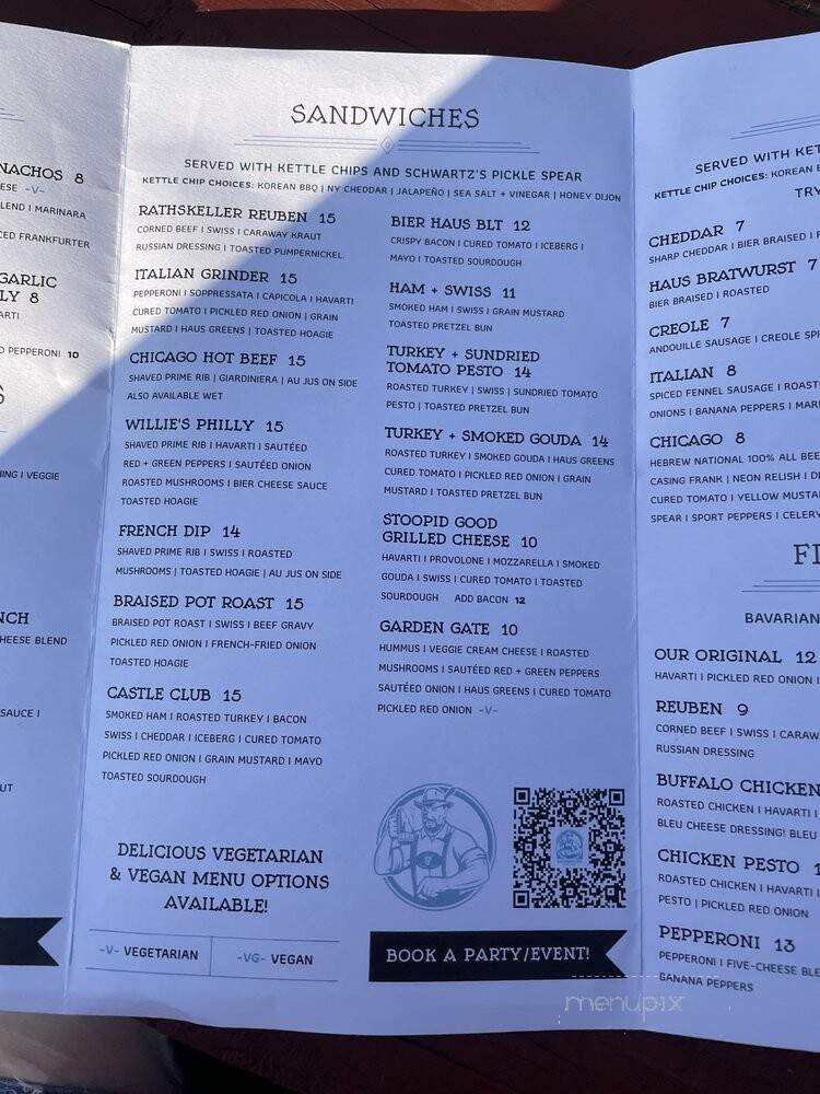 Rathskeller Bier Haus - Omaha, NE menu_pic