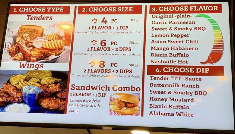 Top Tenders - Torrance, CA menu_pic
