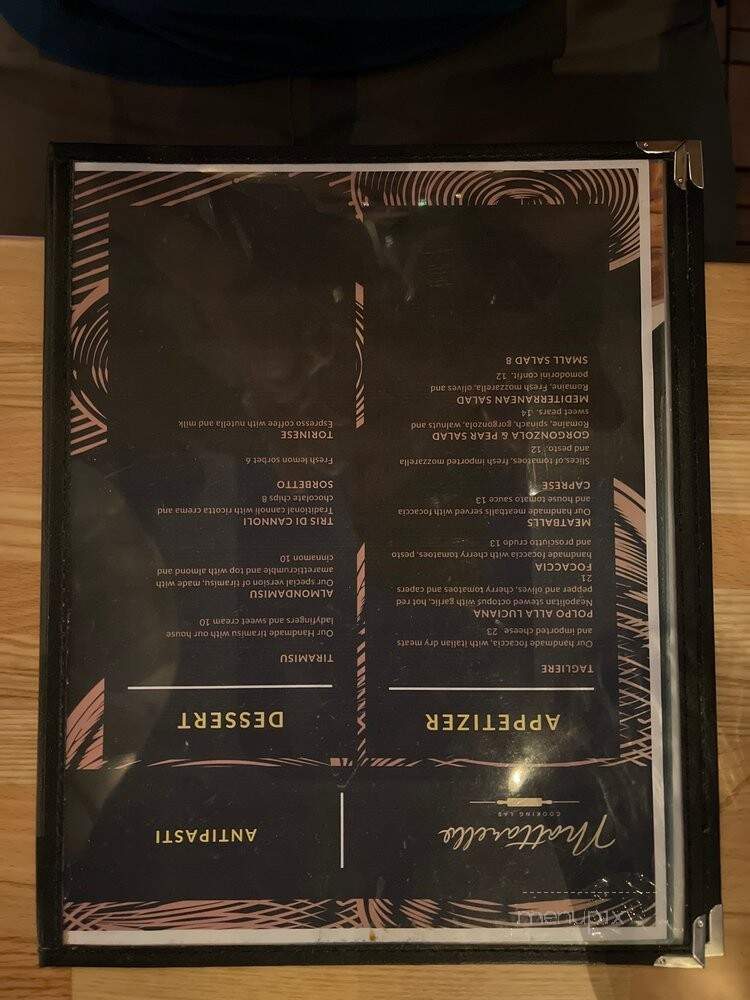 Mattarello Cooking Lab - San Diego, CA menu_pic