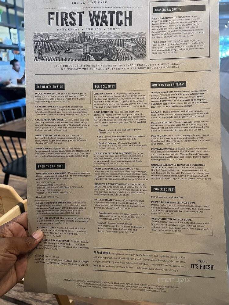 First Watch - Orlando, FL menu_pic