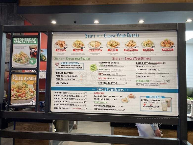Cafe Rio - Clinton, UT menu_pic