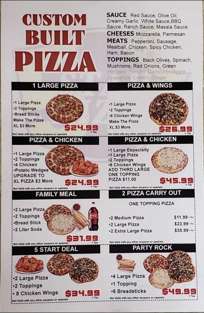 5Star Pizza - Visalia, CA menu_pic