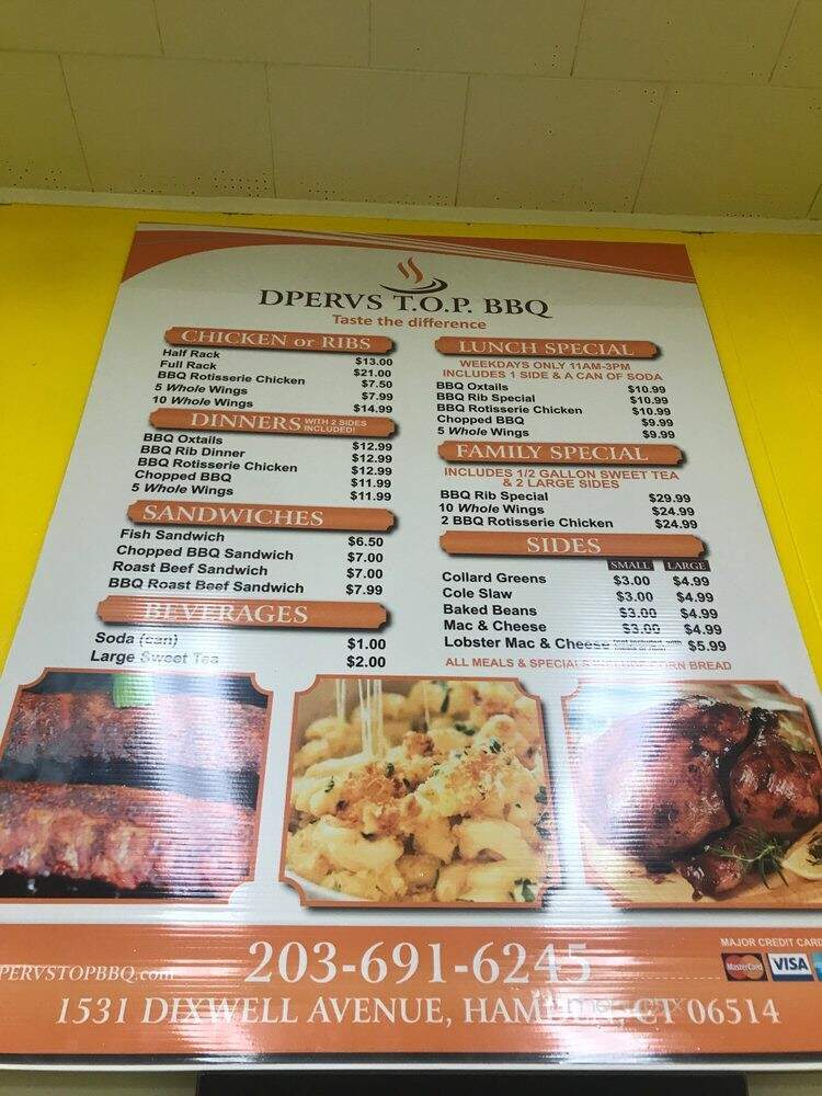 Dpervs Top BBQ - Hamden, CT
