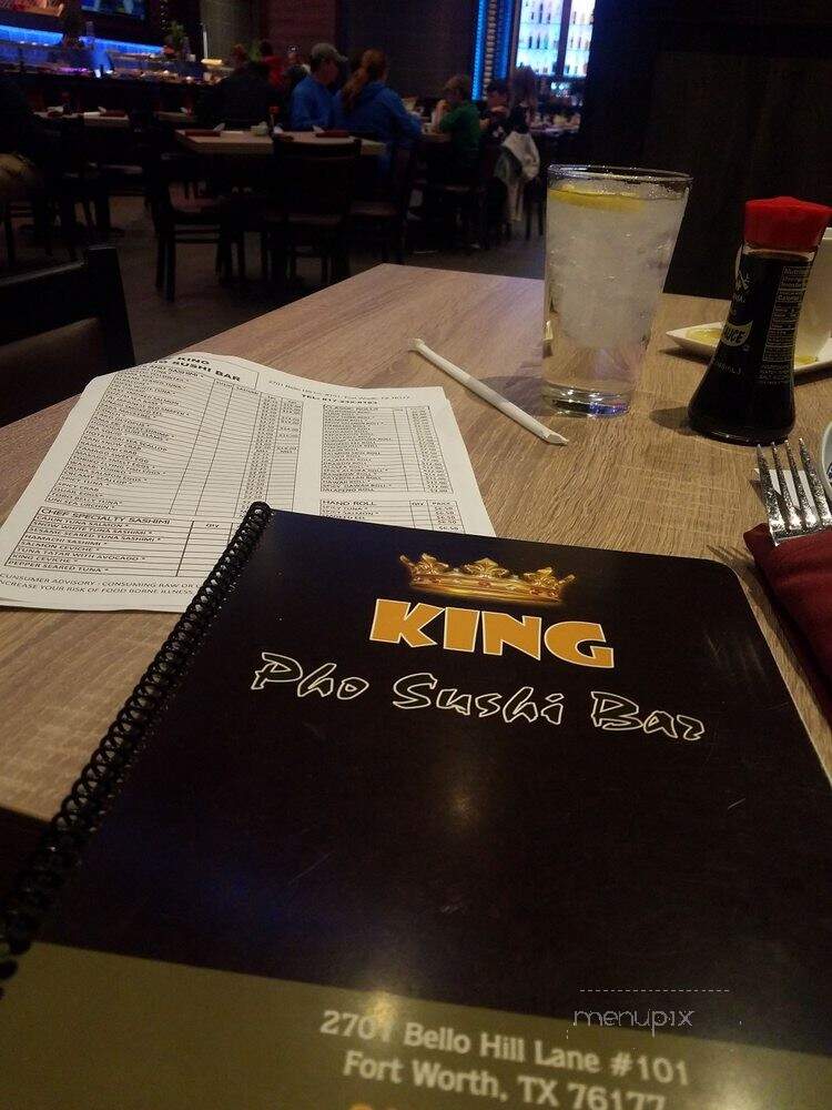 King Pho Sushi Bar - Fort Worth, TX menu_pic