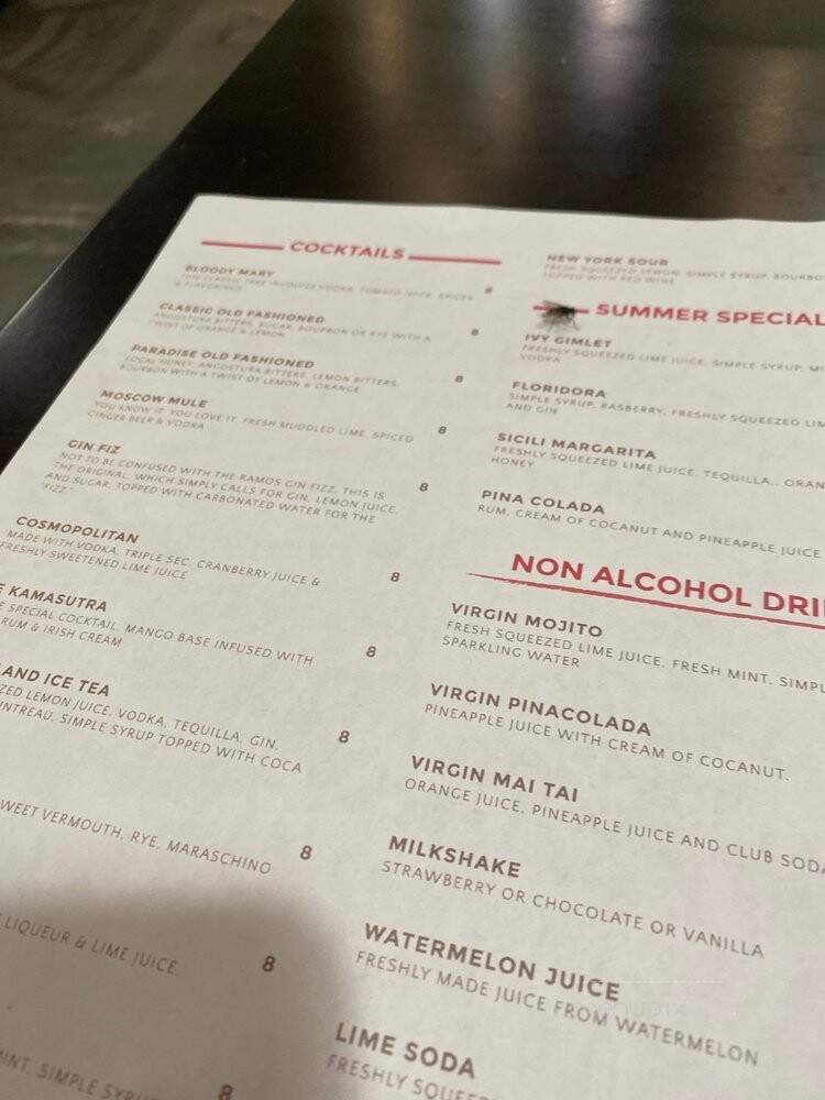 Paradise Bar & Grill - Cedar Rapids, IA menu_pic