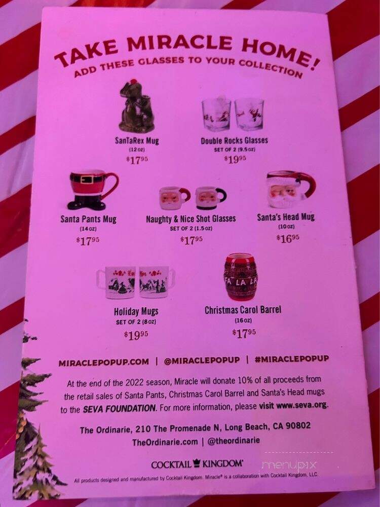 The Ordinarie - Long Beach, CA menu_pic