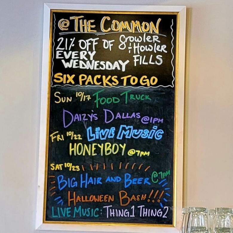 The Common Beer - Mason, OH menu_pic