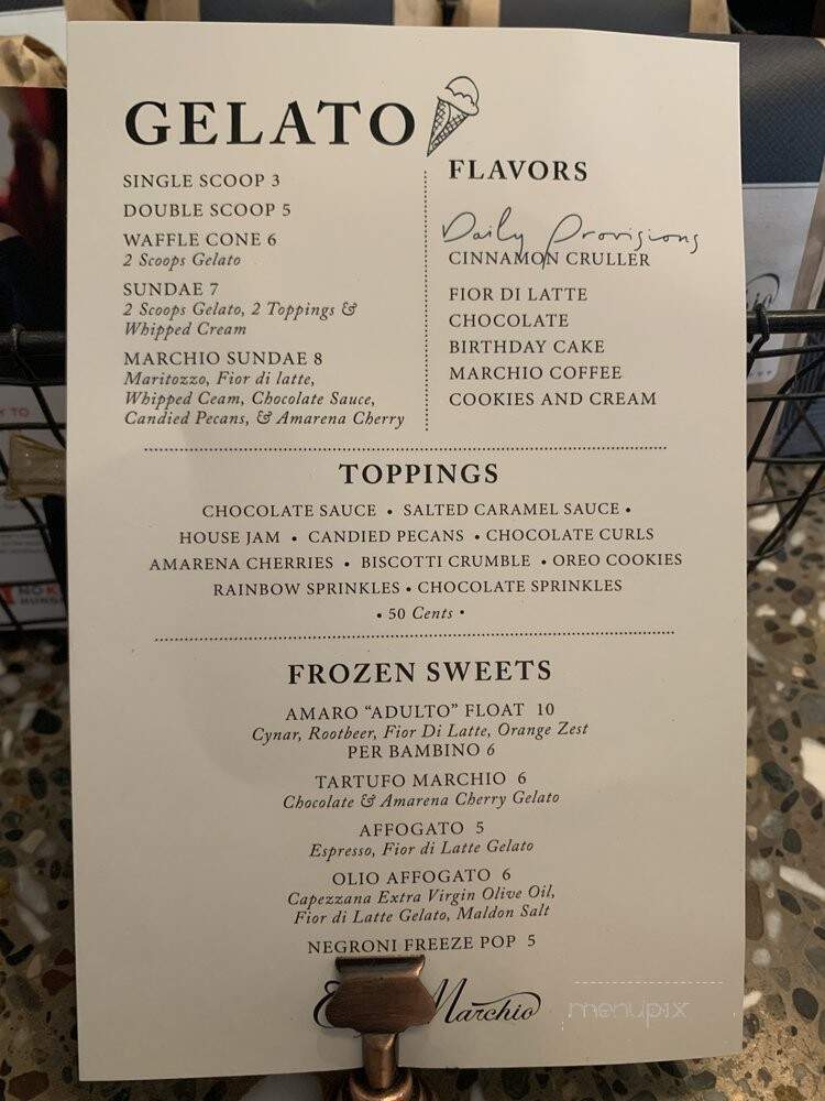 Caffe Marchio - New York, NY menu_pic