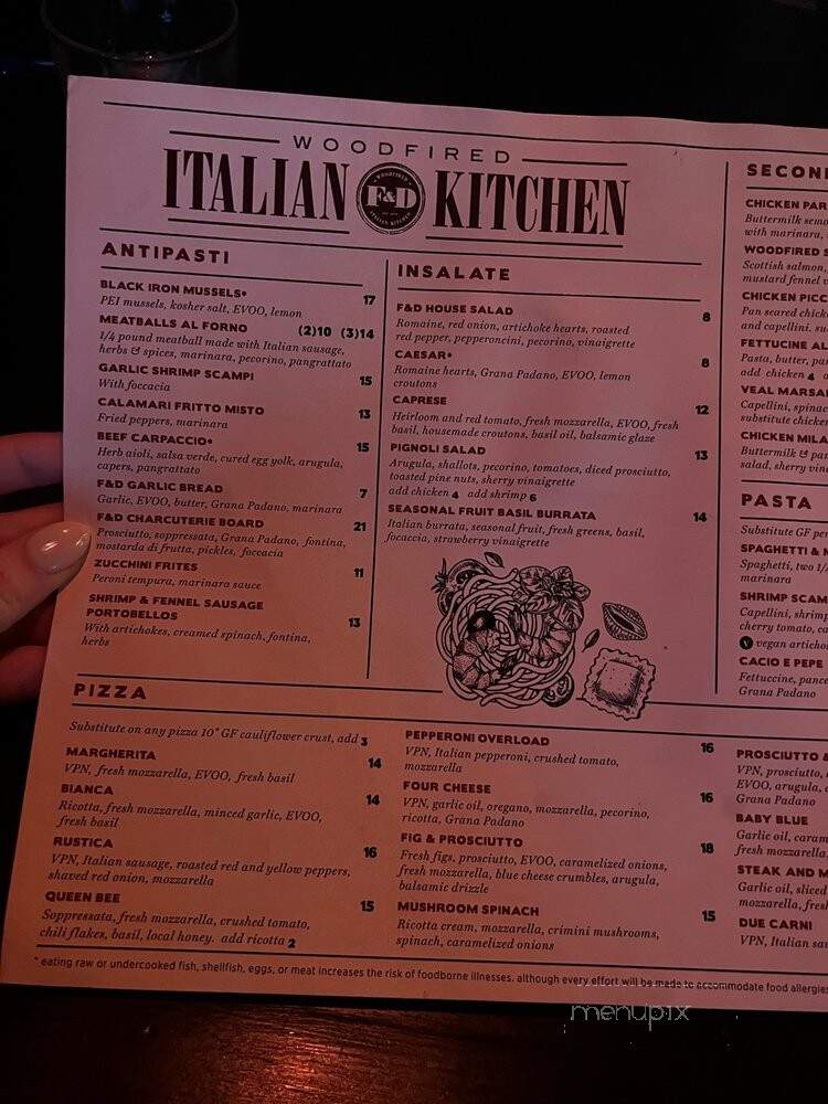F&D Woodfired Italian Kitchen - Orlando, FL menu_pic