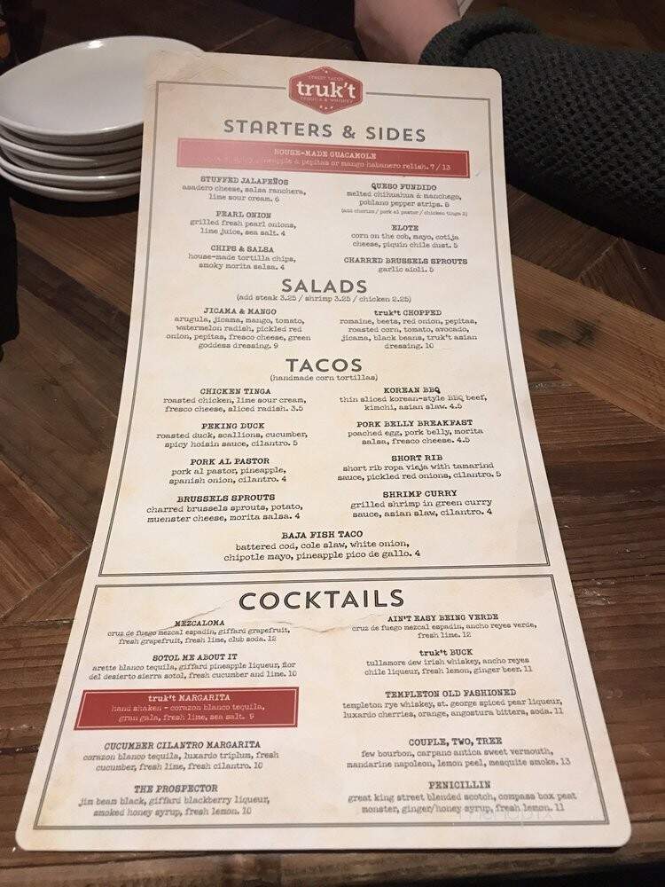Truk'T - Beloit, WI menu_pic