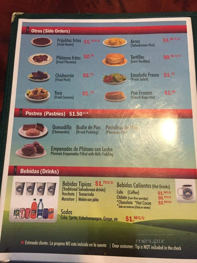 Pupuseria Dona Bessy - Gaithersburg, MD menu_pic