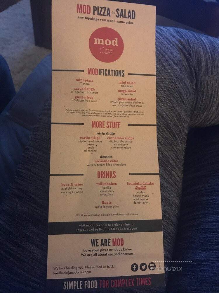 MOD Pizza - Arnold, MO menu_pic