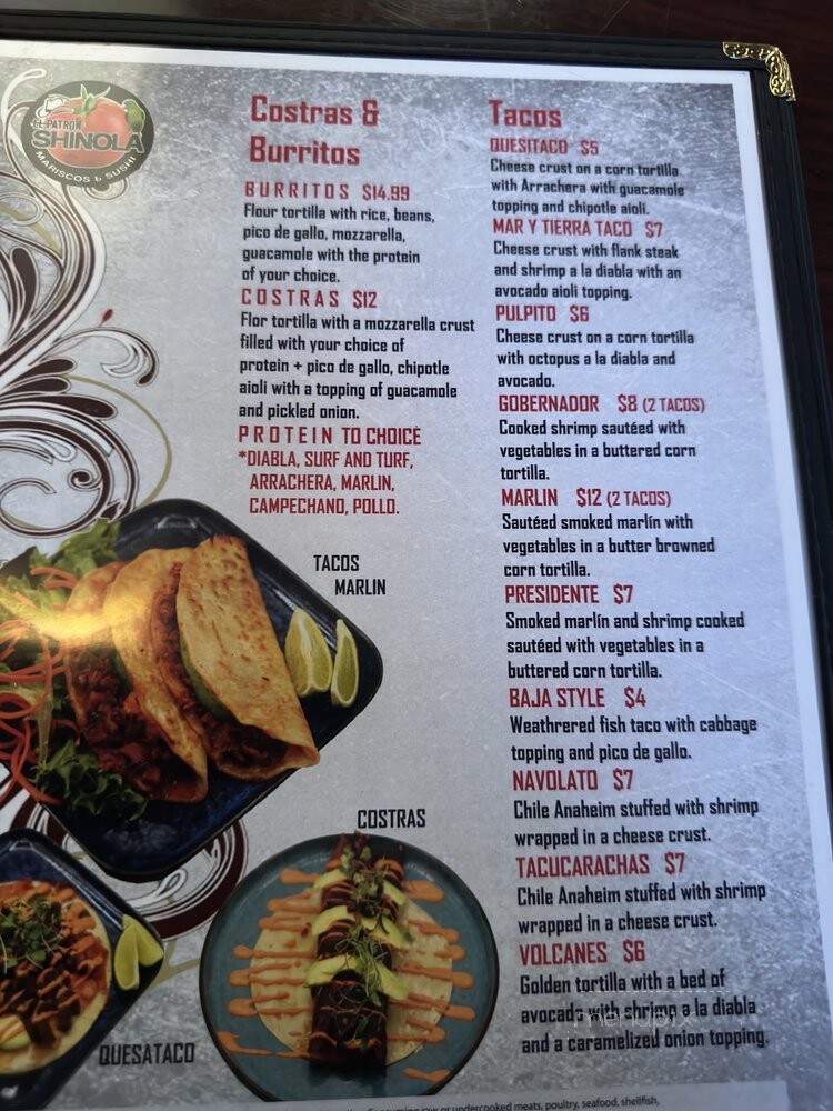 Madre Tierra - Upland, CA menu_pic