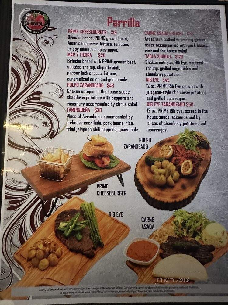 Madre Tierra - Upland, CA menu_pic