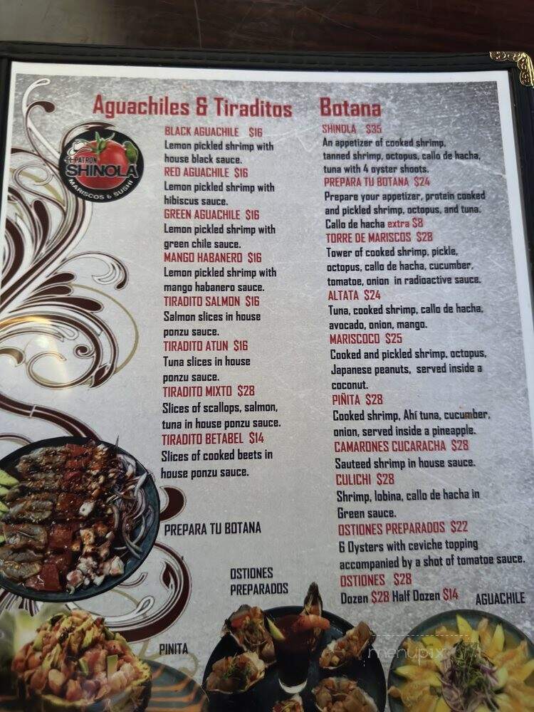 Madre Tierra - Upland, CA menu_pic