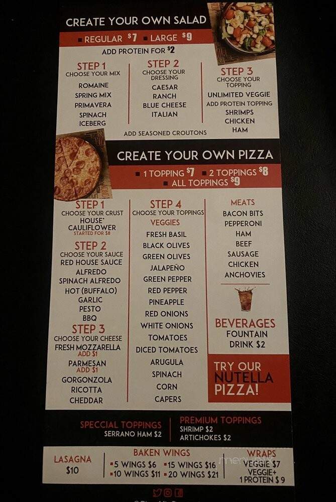 Pizza Mia Gourmet - Miami, FL menu_pic