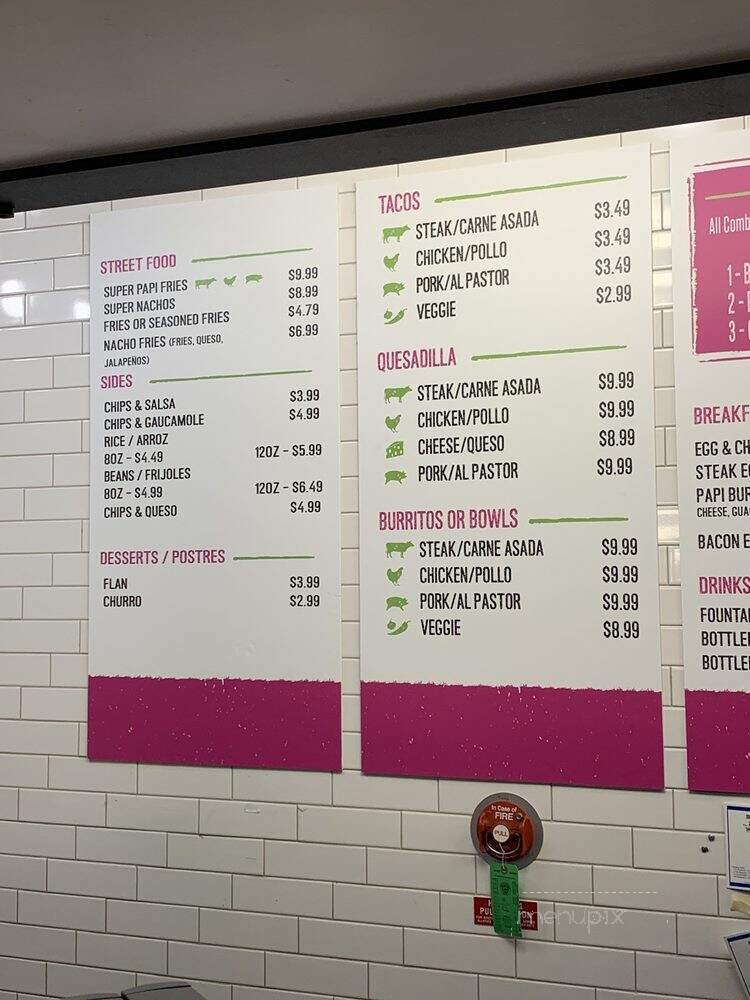 Taco Papi - Las Vegas, NV menu_pic