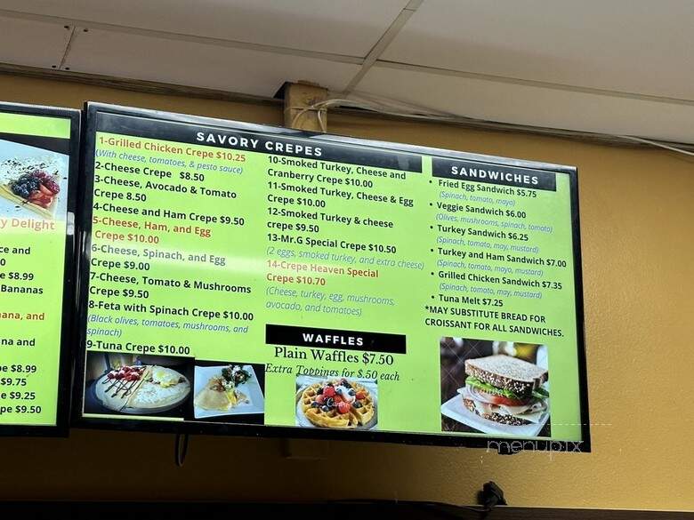 Crepe Heaven Play Cafe - Lawndale, CA menu_pic