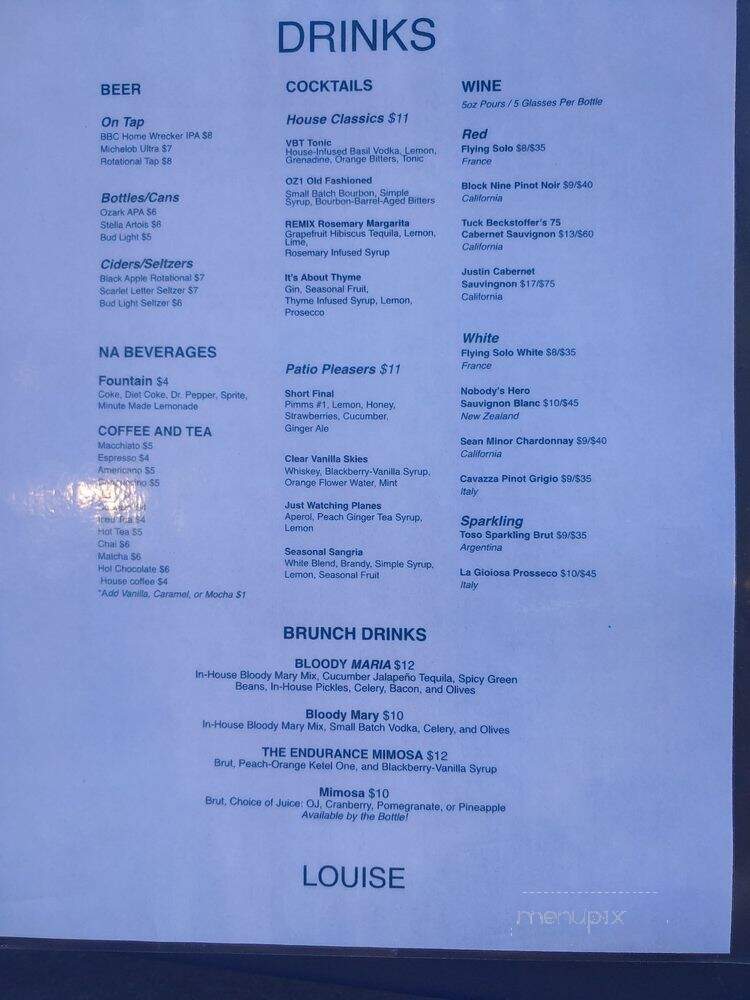 Louise - Bentonville, AR menu_pic