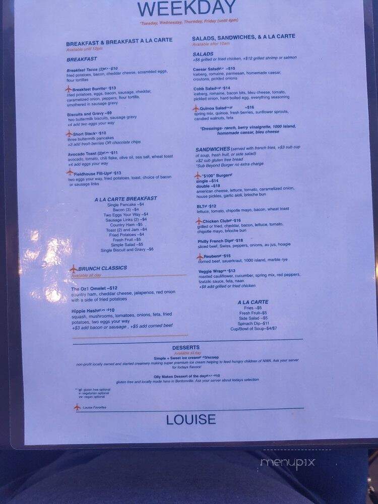 Louise - Bentonville, AR menu_pic
