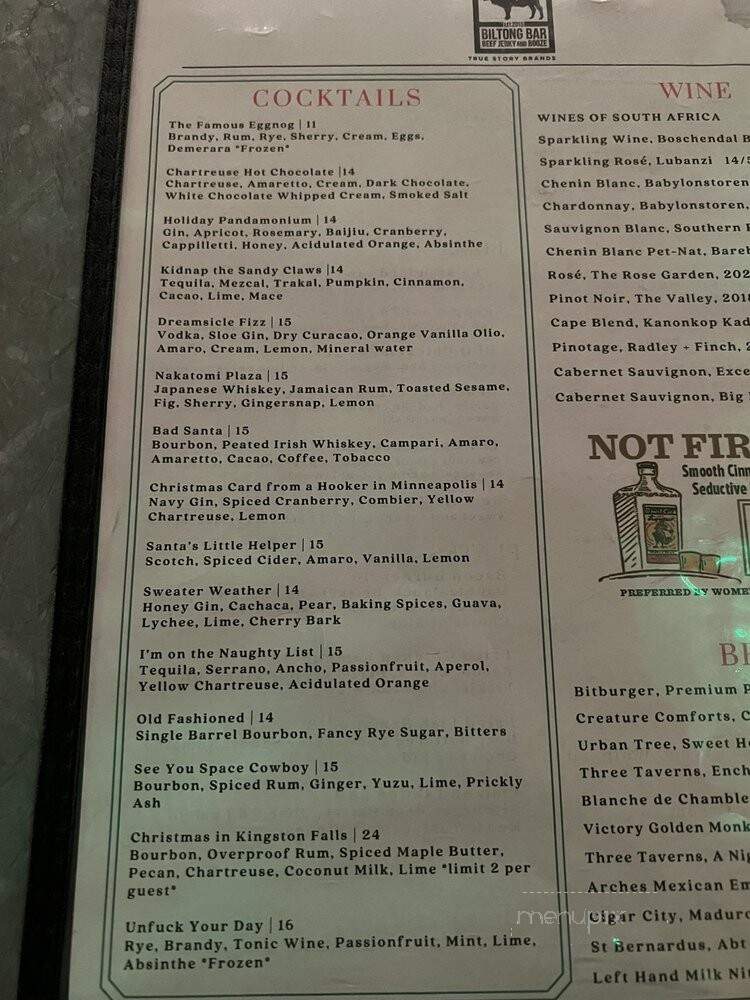 Biltong Bar - Atlanta, GA menu_pic