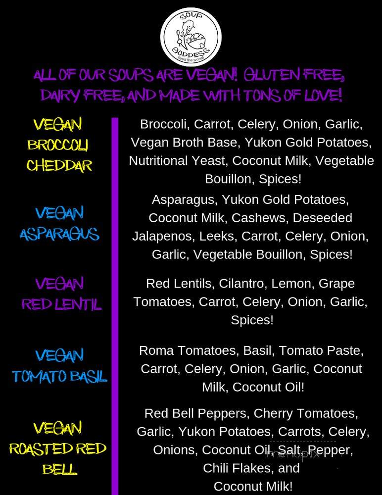 Soup Goddess - Burbank, CA menu_pic