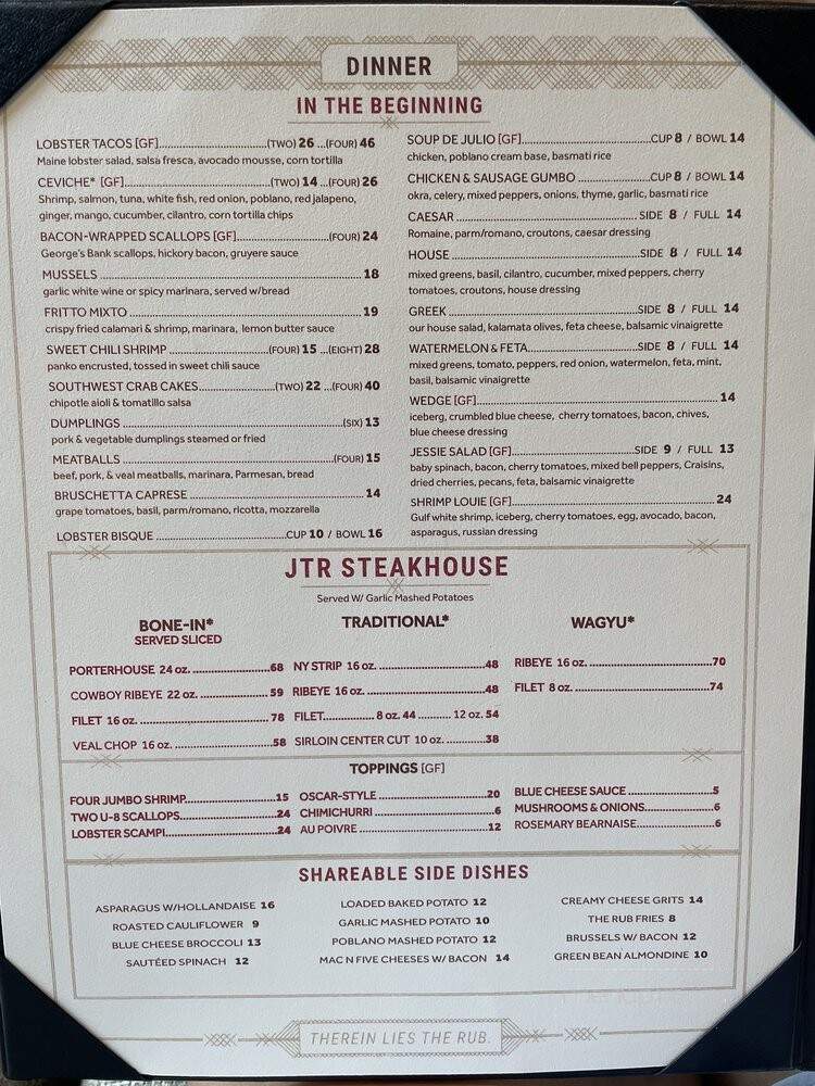 Jonathan's The Rub - Houston, TX menu_pic