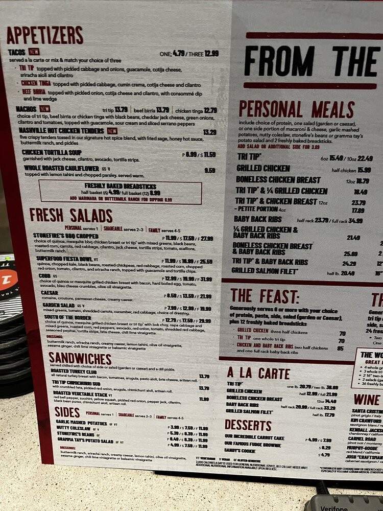 Stonefire Grill - Brea, CA menu_pic