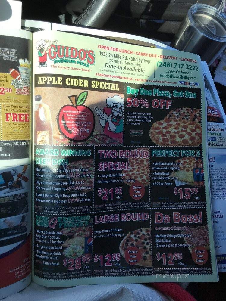 Guido's Premium Pizza - Shelby charter Township, MI menu_pic