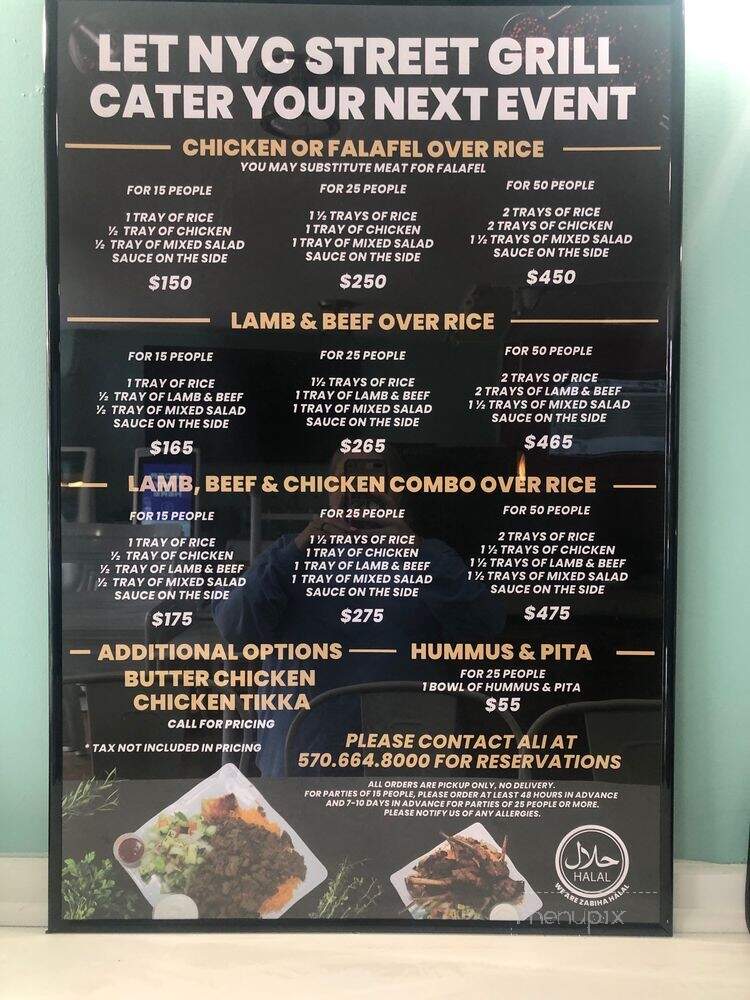 NYC Street Grill - Stroudsburg, PA menu_pic