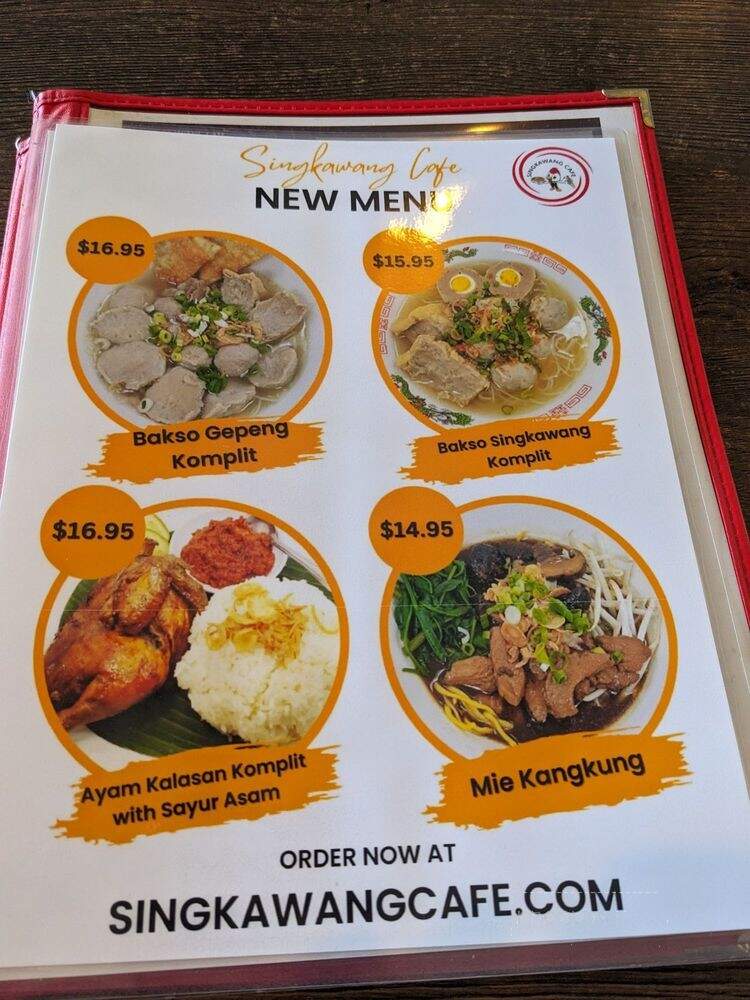 Singkawang Cafe - El Monte, CA menu_pic