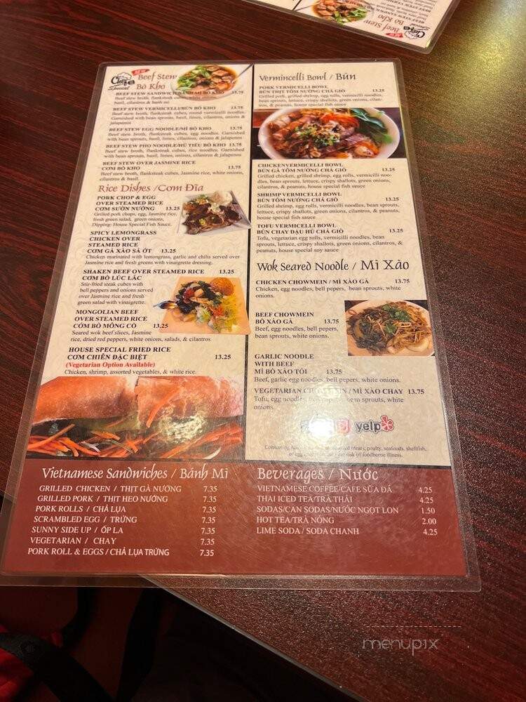 Co Mai's Kitchen - Sacramento, CA menu_pic