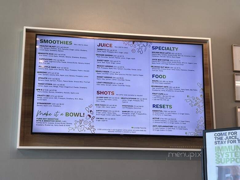 I Love Juice Bar - Allen, TX menu_pic