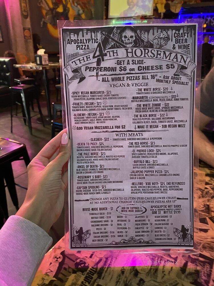 The 4th Horseman - Long Beach, CA menu_pic