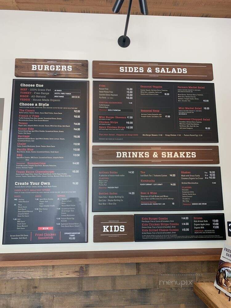 Roam Artisan Burgers - San Mateo, CA menu_pic