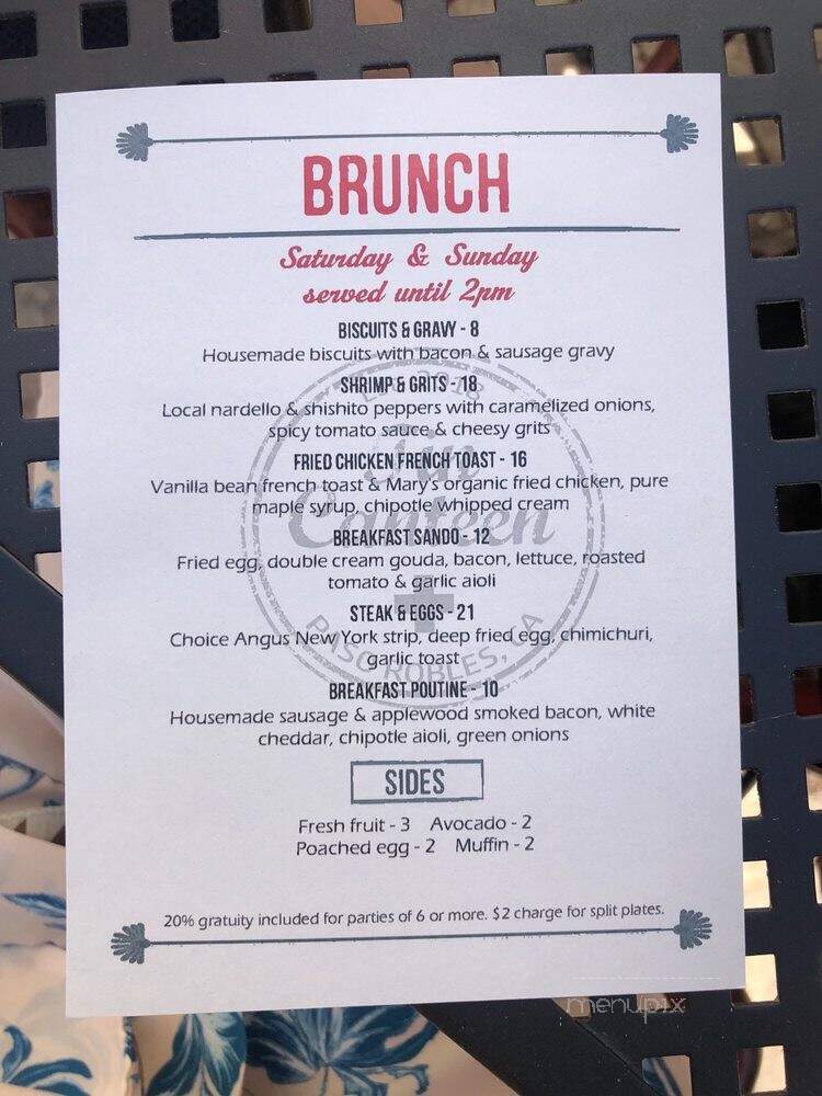 Tin Canteen - Paso Robles, CA menu_pic