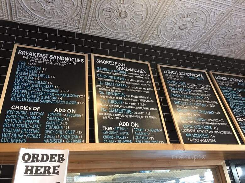 Shelsky's Brooklyn Bagels - Brooklyn, NY menu_pic
