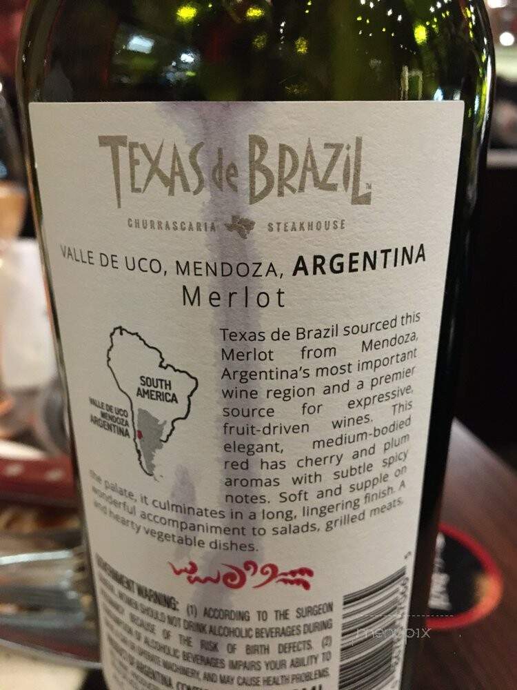 Texas de Brazil - Tacoma, WA menu_pic
