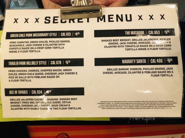 Torchy's Tacos - Austin, TX menu_pic