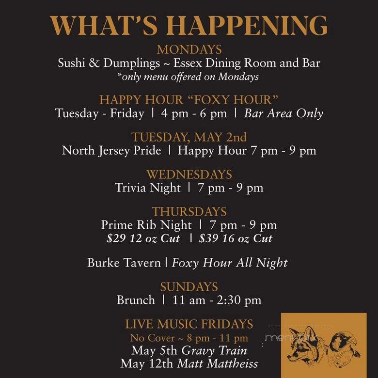 The Fox & Falcon - South Orange, NJ menu_pic