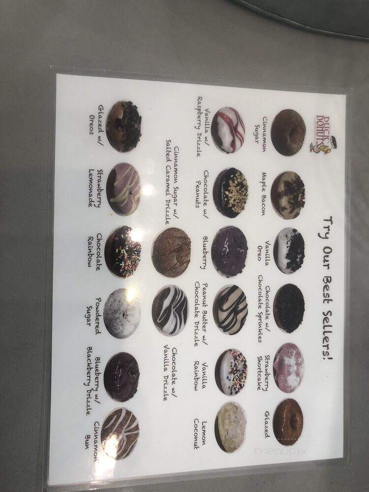 Duck Donuts - Durham, NC menu_pic