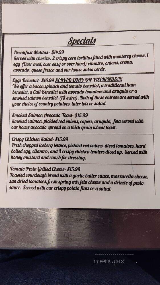 Jamie's Cafe - Elk Grove, CA menu_pic