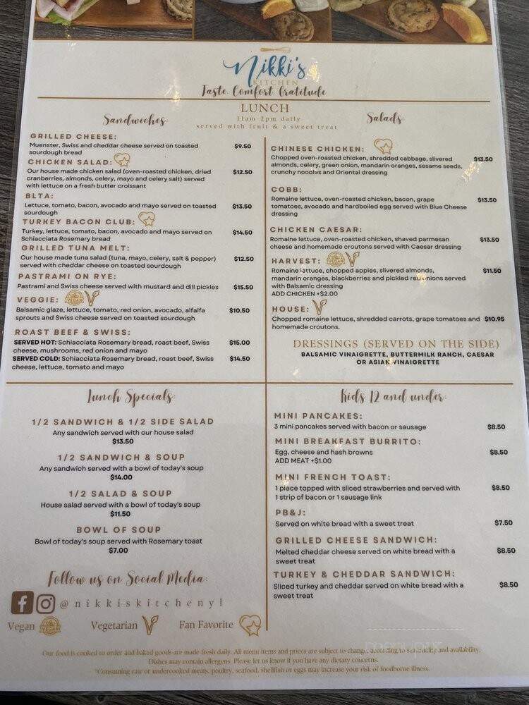Nikki's Kitchen - Yorba Linda, CA menu_pic