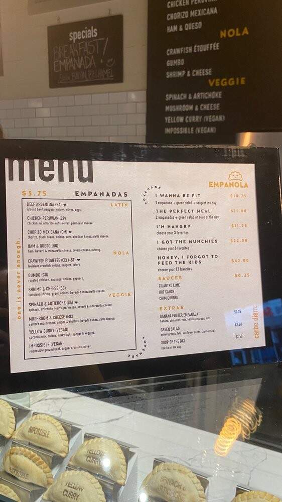Empanola - New Orleans, LA menu_pic