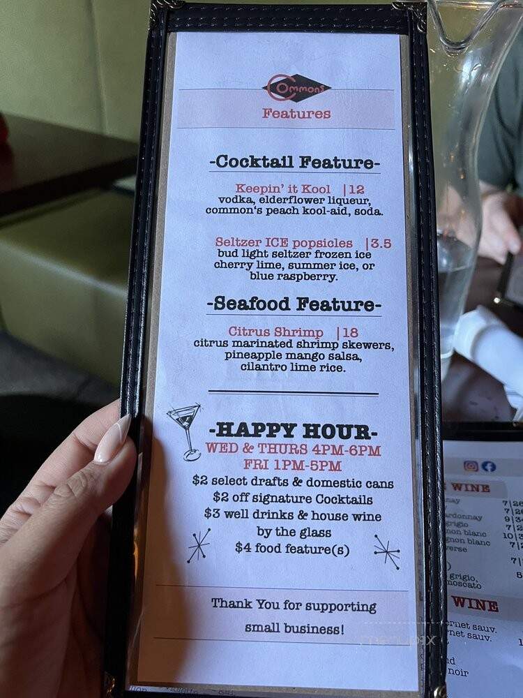 The Commons - Grand Rapids, MI menu_pic