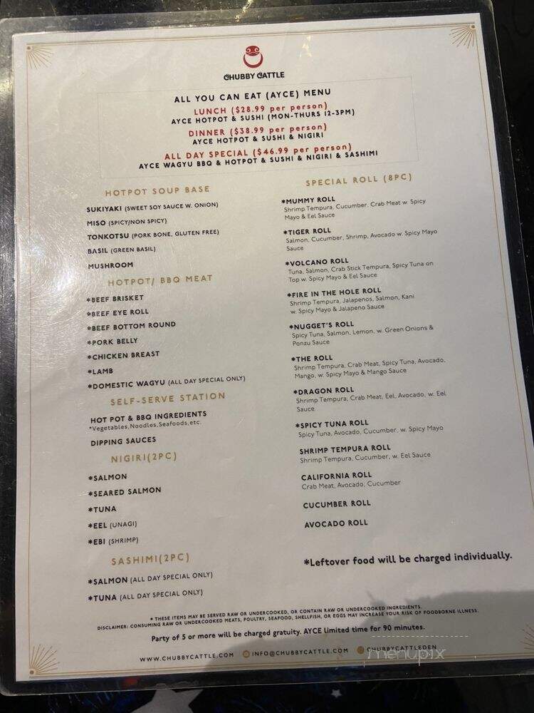 Rolls by Chubby Cattle - Denver, CO menu_pic