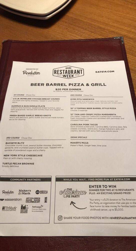 Beer Barrel Pizza and Grill - Columbus, OH